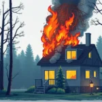 Afelma pide más seguridad contra incendios en edificios cercanos a bosques