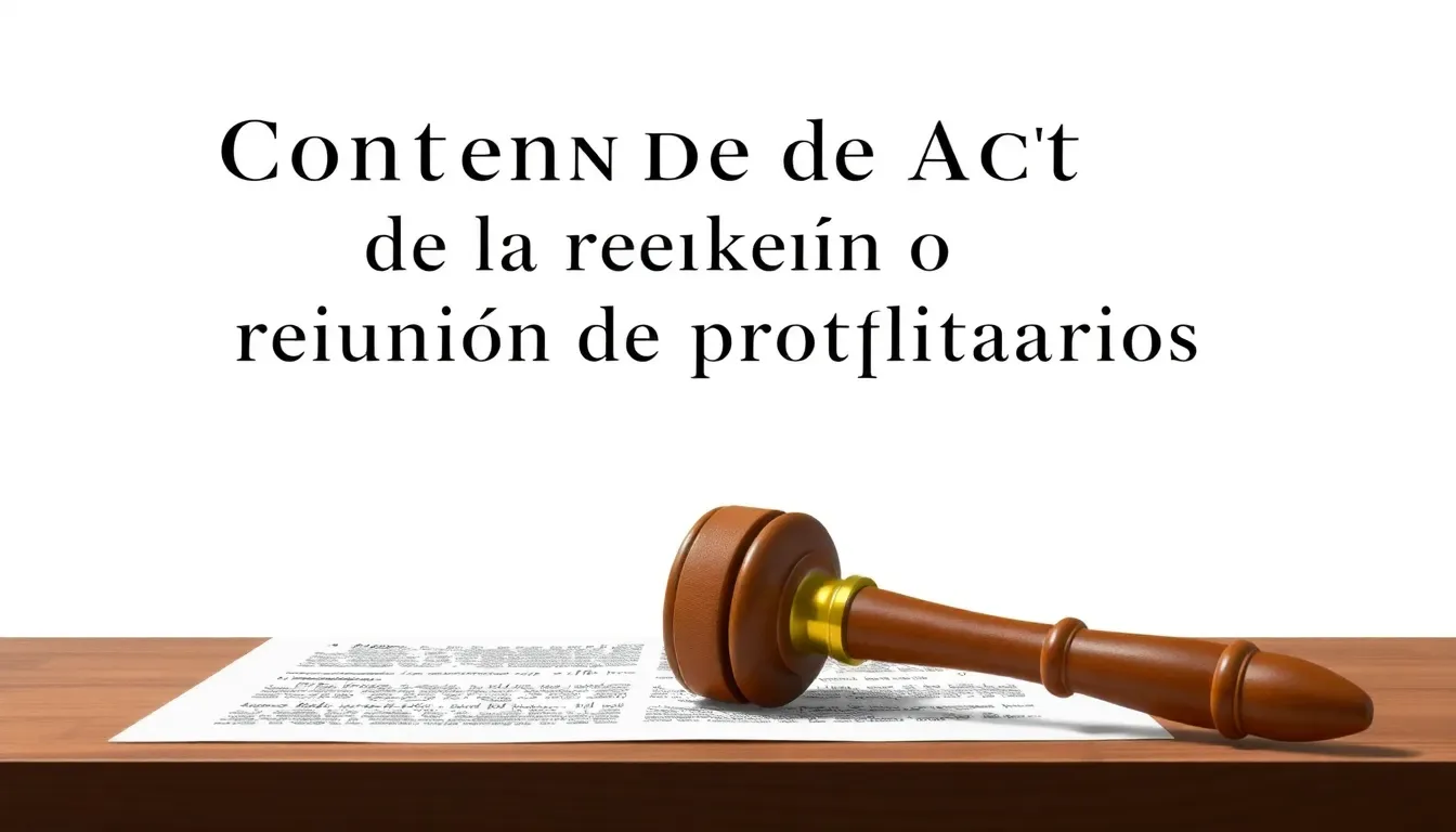 contenido del acta de la reunion de propietarios Inmobiliaria en Fuengirola