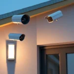 Instalación de cámaras de vigilancia en la fachada de casa